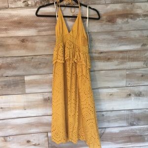 Yellow halter dress